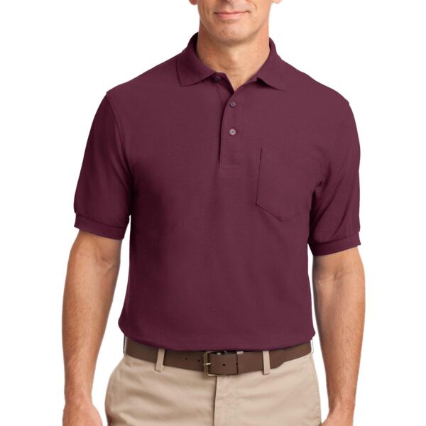 Sew N Stitches - Tall Silk Touch™ Polo with Pocket Thumbnail