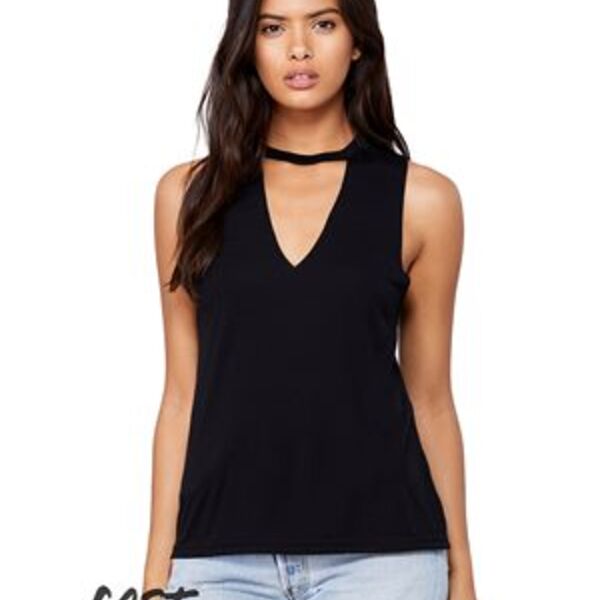 Sew N Stitches - Fast Fashion Women's Flowy Cut Neck Tank Thumbnail
