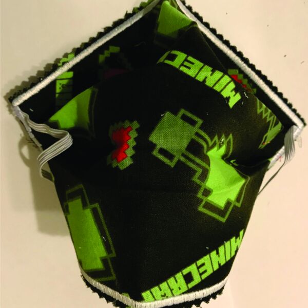 FACEMASK - NON-MEDICAL HOMEMADE MASK - MINECRAFT Thumbnail