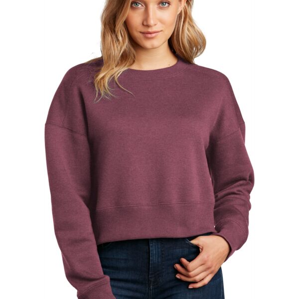 SEW N STITCHES DISTRICT ® Women's Perfect Weight ® Fleece Cropped Crew Thumbnail